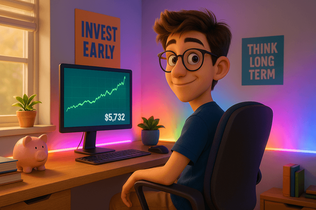 Teen overspending illustration